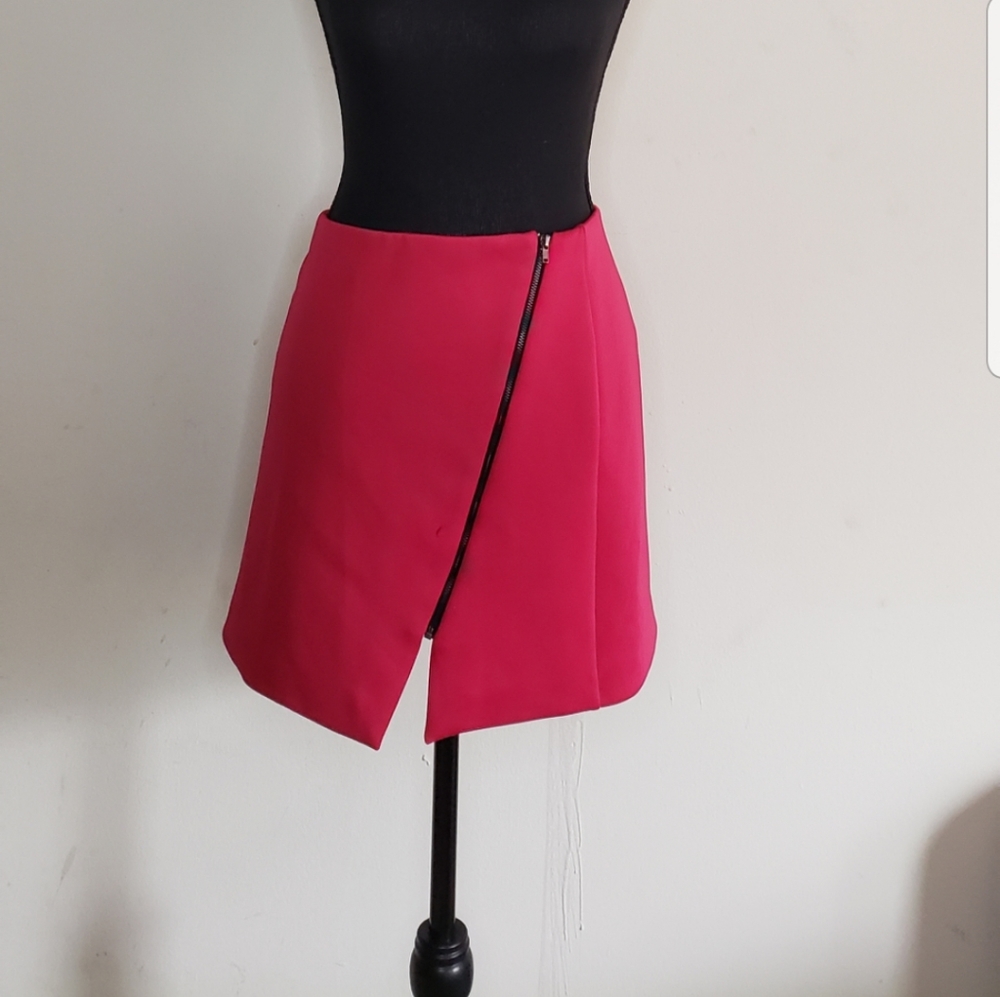 Wells Grace Mini Skirt Front Zipper
